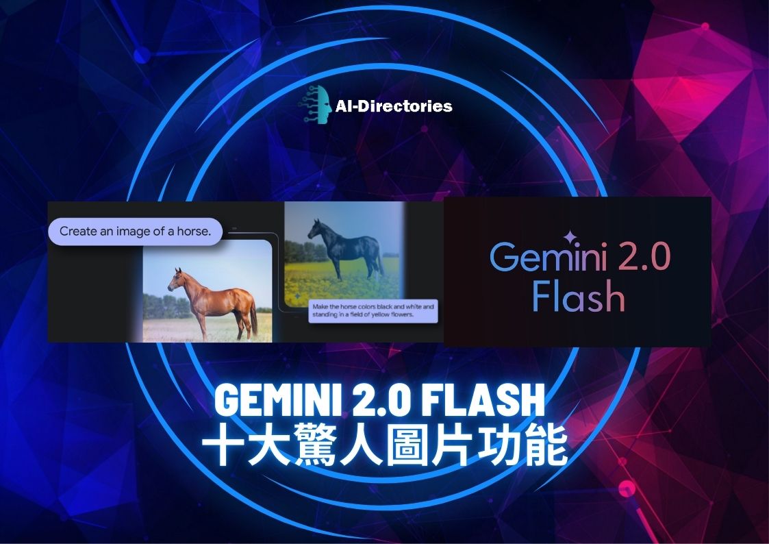 最新AI教學資訊:Gemini 2.0 Flash 十大驚人圖片功能教學