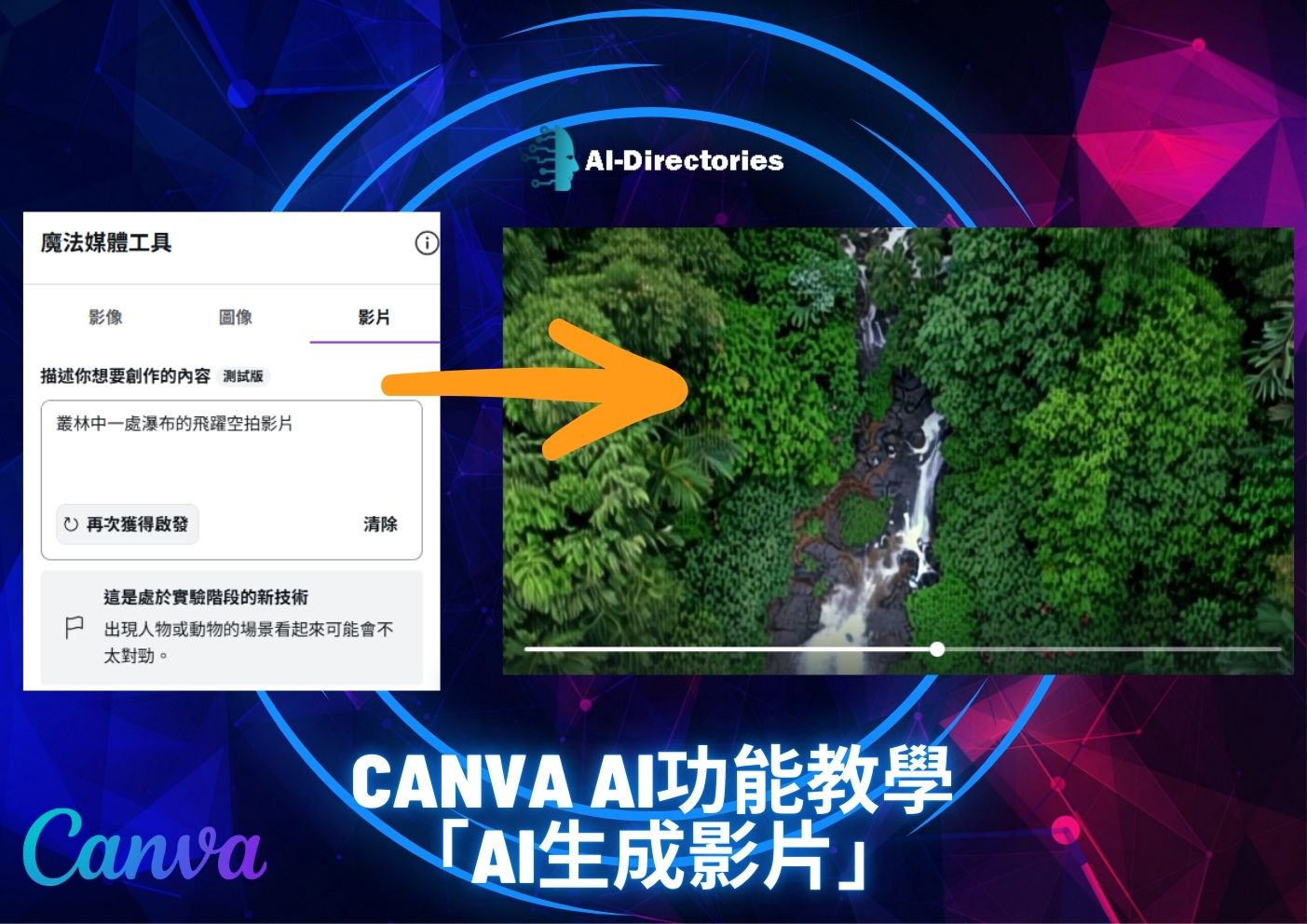 最新AI教學資訊:Canva AI功能教學：AI生成影片完整操作指南