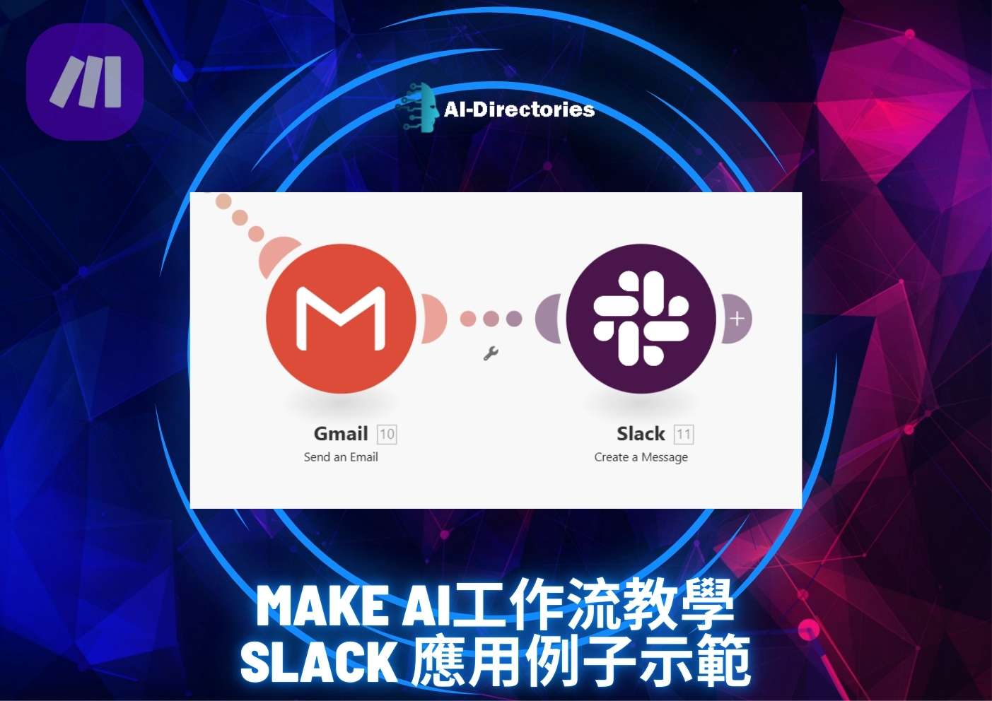 最新AI教學資訊:Make AI工作流教學: Slack 應用例子示範