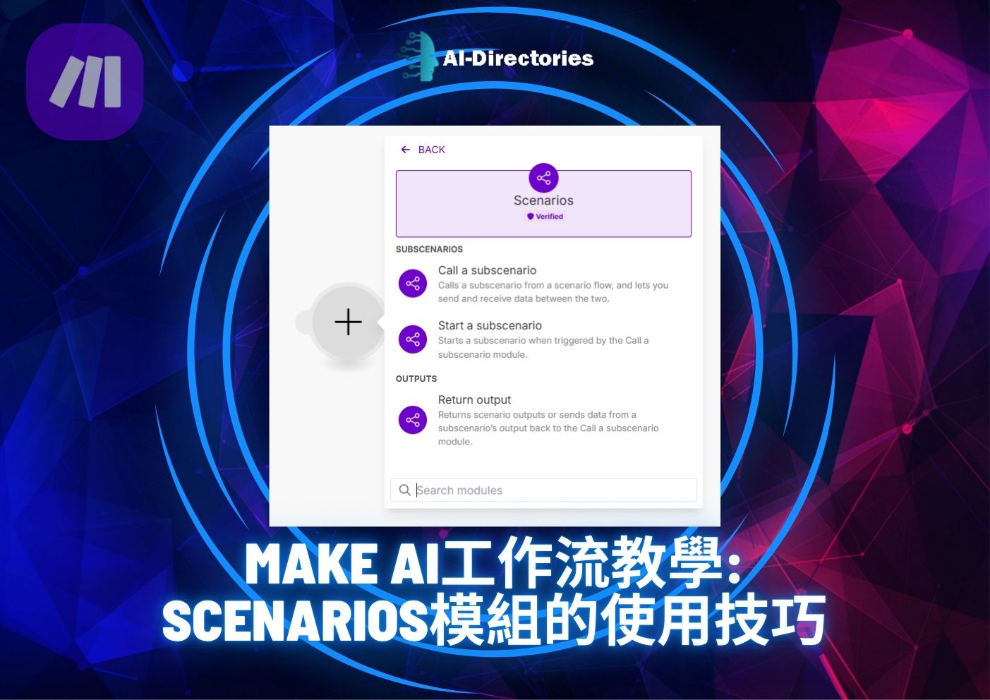 最新AI教學資訊:Make AI工作流教學：Scenarios模組的使用技巧