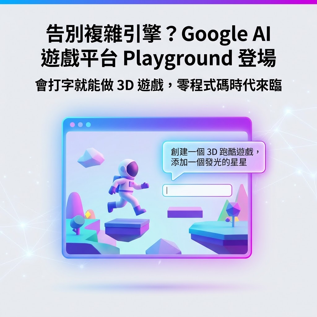 最新AI教學資訊:告別複雜引擎？Google 推出 AI 遊戲平台 Playground 衝擊傳統遊戲市場