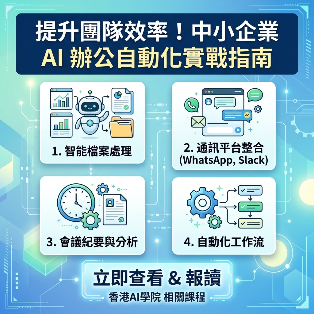 最新AI教學資訊:想提升團隊效率？中小企業必看的 WorkBuddy AI 辦公自動化實戰指南
