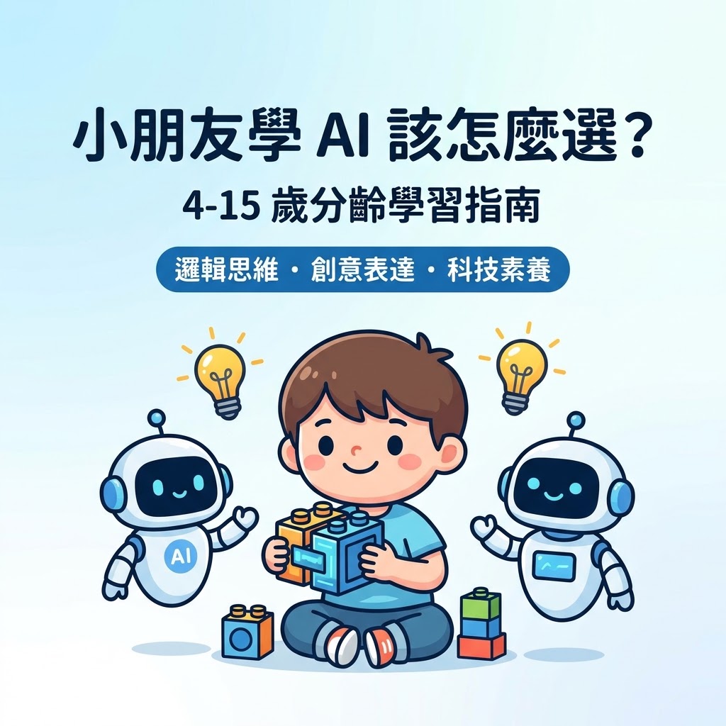 最新AI教學資訊:小朋友適合上什麼類型的 AI 課程？家長必讀的 AI 啟蒙指南