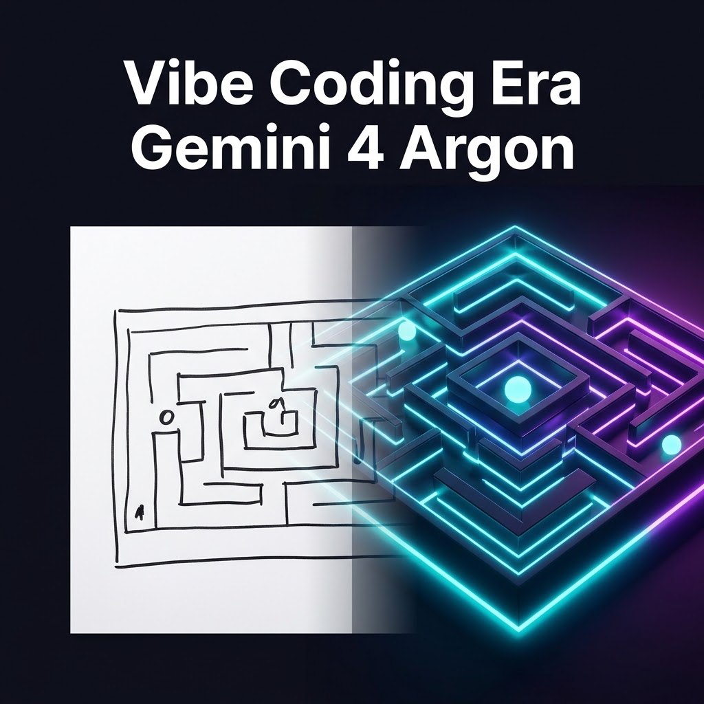 最新AI資訊:Vibe Coding 遊戲製作時代來臨！用 Gemini 4 Argon 把手繪草圖直接變成線上 3D 遊戲