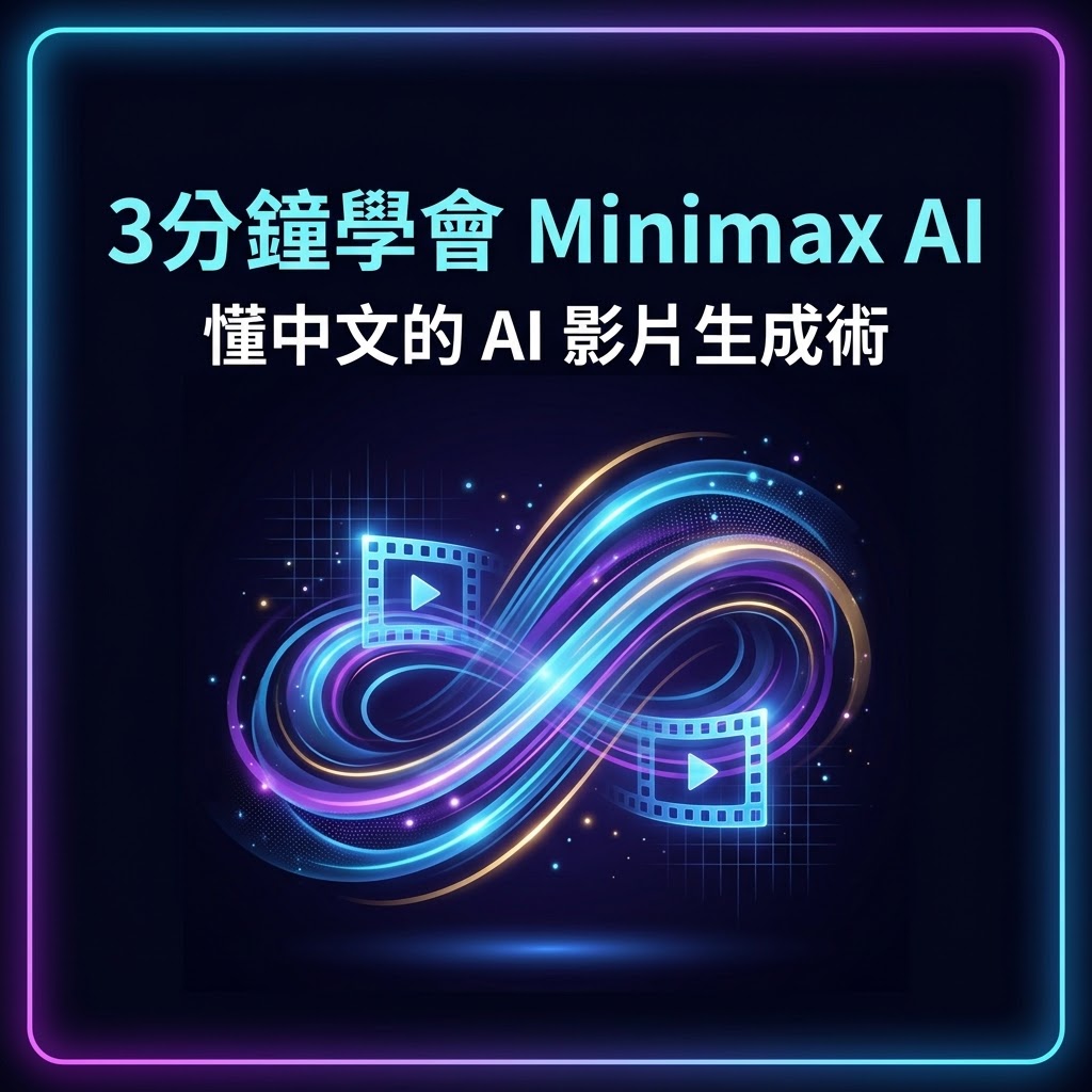 最新AI教學資訊:這款 AI 懂講中文！Minimax AI 註冊與基礎功能教學，3 分鐘完成第一支高質感影片